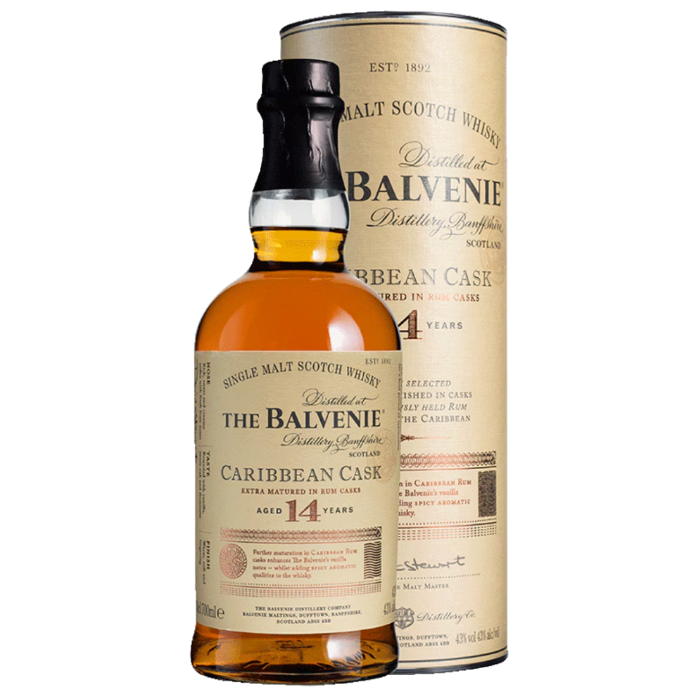 Balvenie Caribbean 14 Year Old Single Malt www.elliescellar.com